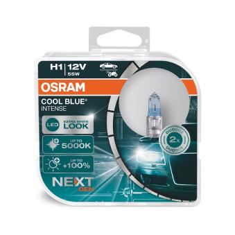 Set de 2 Becuri Halogen Osram H1 Cool Blue Intense